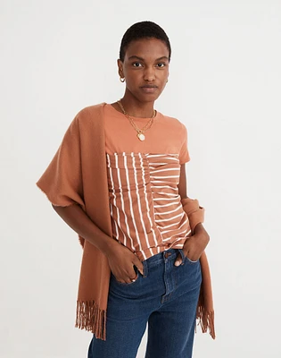 Madewell x Rentrayage Upcycled Ruched Tee |