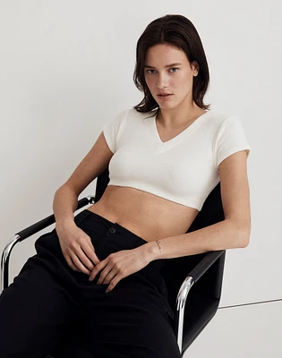 V-Neck Crop Tee | Madewell