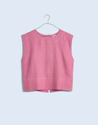 Plus Bateau-Neck Tank 100% Linen | Madewell