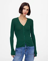 Merino Wool-Silk Blend Cardigan Sweater | Madewell