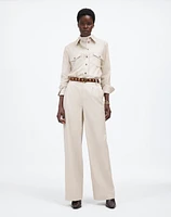 The Harlow Wide-Leg Trouser Brushed Twill | Madewell