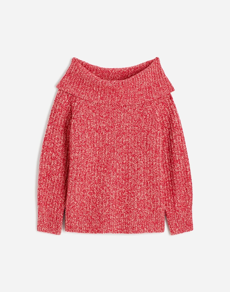 Cotton-Blend Off-Shoulder Sweater | Madewell