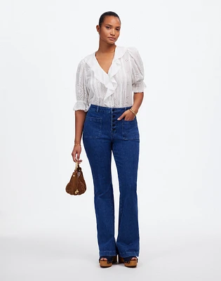 Curvy Flea Market Flare Jeans Enola Wash | Madewell