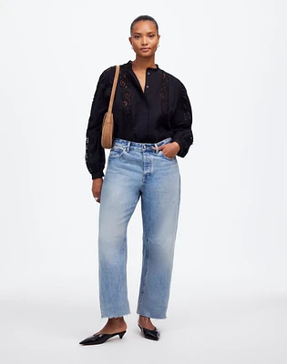 The Curvy Darted Barrel-Leg Jean | Madewell