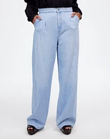 The Curvy Harlow Wide-Leg Denim Trouser Noll Wash: Airy Edition | Madewell