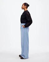 The Curvy Harlow Wide-Leg Denim Trouser Noll Wash: Airy Edition | Madewell