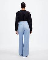 The Curvy Harlow Wide-Leg Denim Trouser Noll Wash: Airy Edition | Madewell