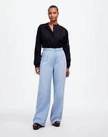 The Curvy Harlow Wide-Leg Denim Trouser Noll Wash: Airy Edition | Madewell
