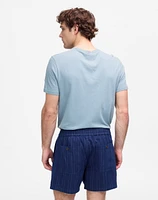 Indigo-Dyed Stripe Everywear Shorts | Madewell