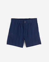 Indigo-Dyed Stripe Everywear Shorts | Madewell