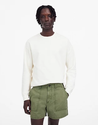 Fatigue Shorts Garment-Dyed Cotton Twill | Madewell