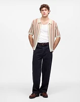 Open-Stitch Button-Up Sweater Polo | Madewell