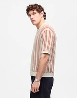 Open-Stitch Button-Up Sweater Polo | Madewell