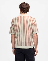 Open-Stitch Button-Up Sweater Polo | Madewell