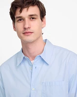 Straight-Hem Cotton Button-Up Shirt | Madewell