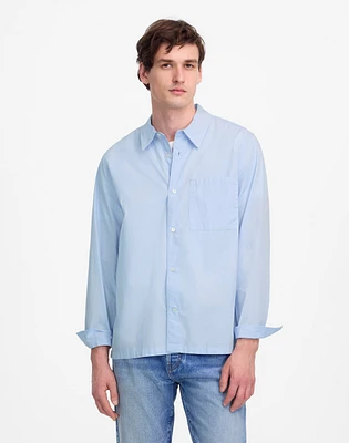 Straight-Hem Cotton Button-Up Shirt | Madewell