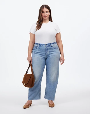 The Plus Darted Barrel-Leg Jean Edmonson Wash | Madewell