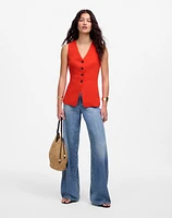 Cutaway Long Vest | Madewell
