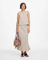 Linen Pleated Shell Top | Madewell