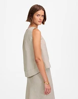 Linen Pleated Shell Top | Madewell