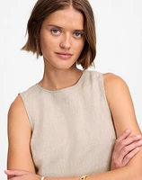 Linen Pleated Shell Top | Madewell
