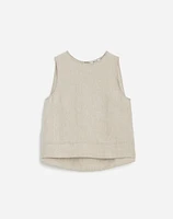 Linen Pleated Shell Top | Madewell