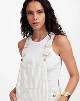 Denim Relaxed Carpenter Overalls in Ecru Pinstripe | Madewell