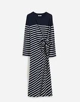 Side-Tie Knit Maxi Dress Stripe | Madewell