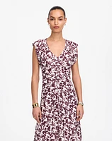 Ruched Flutter Sleeve Midi Dress | Madewell