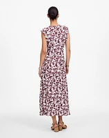 Ruched Flutter Sleeve Midi Dress | Madewell