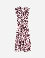Ruched Flutter Sleeve Midi Dress | Madewell