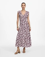 Ruched Flutter Sleeve Midi Dress | Madewell
