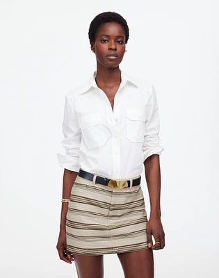 Mini Skirt Striped Tweed | Madewell