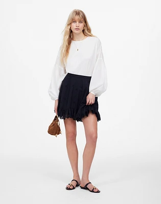 Eyelet Mini Skirt Cotton Voile | Madewell