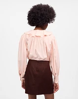 Pleated Linen Mini Skirt | Madewell