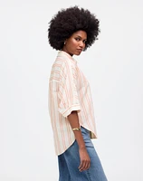 Oversized Pleated-Sleeve Button-Up Shirt | Madewell