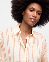 Oversized Pleated-Sleeve Button-Up Shirt | Madewell