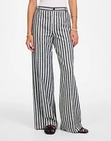 The Zoe Relaxed Wide Pant Linen-Cotton Blend | Madewell