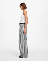 The Zoe Relaxed Wide Pant Linen-Cotton Blend | Madewell