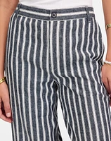 The Zoe Relaxed Wide Pant Linen-Cotton Blend | Madewell