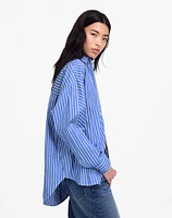 Poplin Oversized Long Button-Up Shirt | Madewell