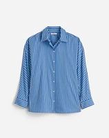 Poplin Oversized Long Button-Up Shirt | Madewell