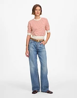 Textural-Stitch Cotton Sweater | Madewell