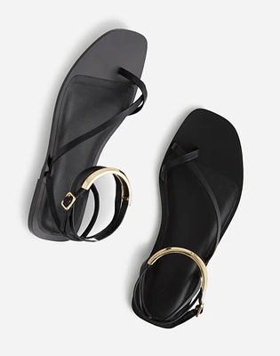 The Vira Bangle Ankle-Wrap Sandal Leather | Madewell