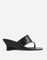 The Deanna Thong Wedge Sandal | Madewell