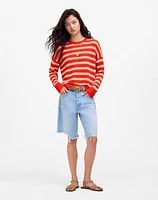 Linen Drop-Shoulder Sweater | Madewell