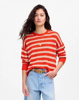 Linen Drop-Shoulder Sweater | Madewell