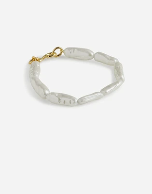 Elongated Pearl Bead Bracelet | Madewell