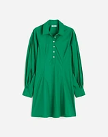 Seamed Long-Sleeve Mini Shirtdress Poplin | Madewell