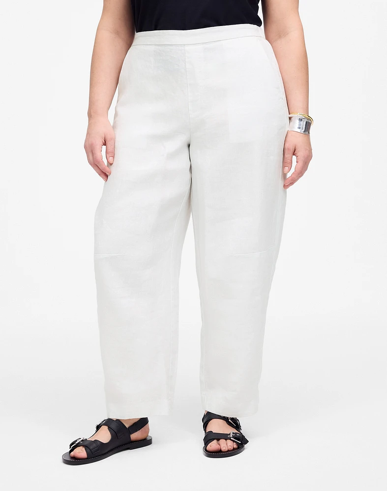 Pull-On Barrel Pants 100% Linen | Madewell